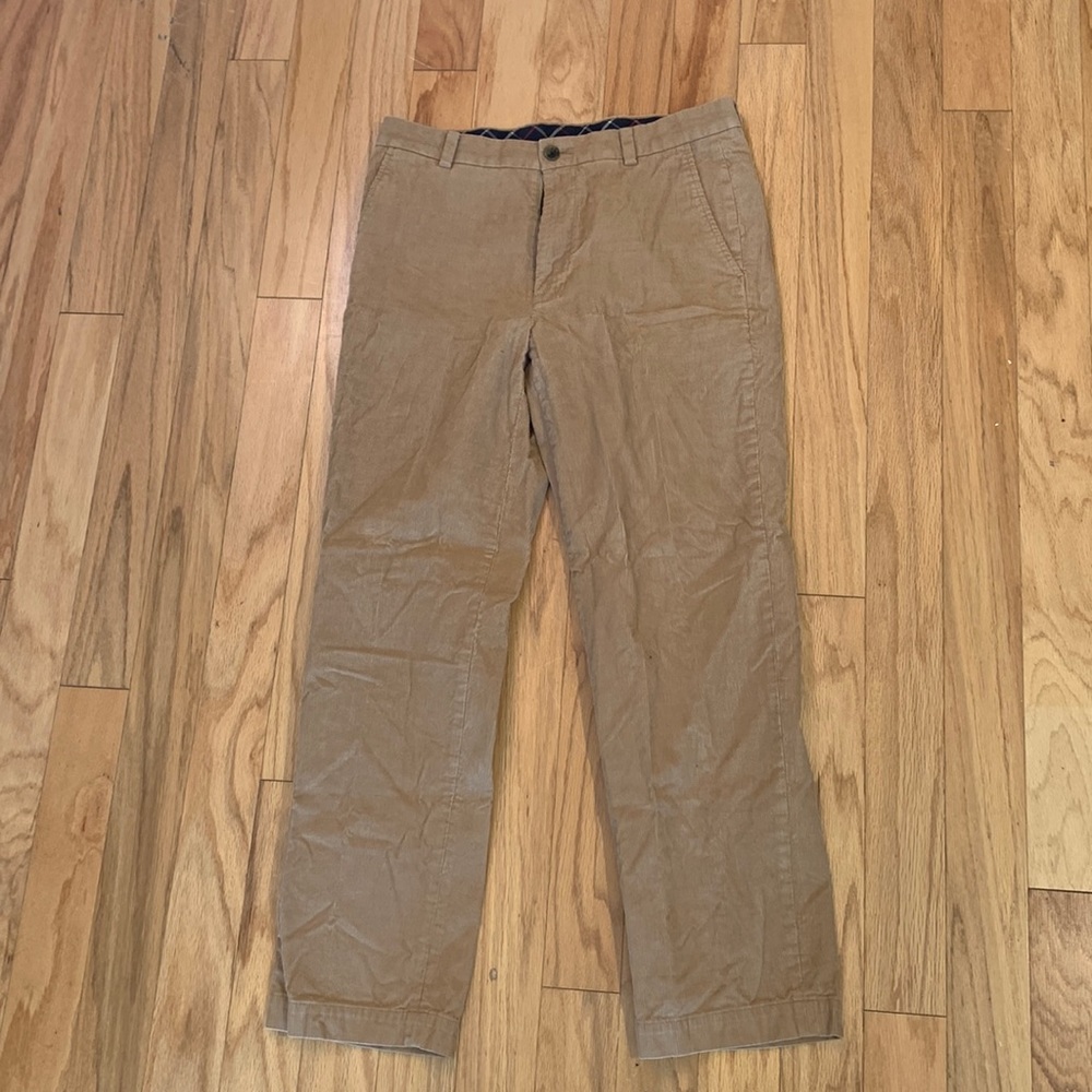 Tan Corduroy pants from Brook Brothers